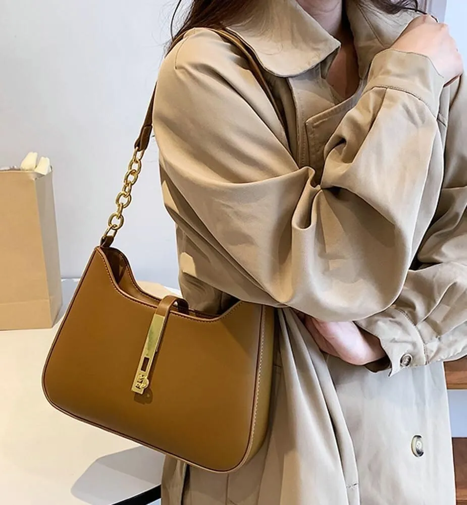 Small 2025 Fashion Hobo Tote Casual Shoulder Vegan Leather Top-Handle Satchel Handbag Purse for Women's Daily Style