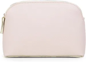 Small Makeup Bag for Purse, Travel Makeup Organizer for Women Portable Zipper Pouch for Women and Girls (Light Pink)