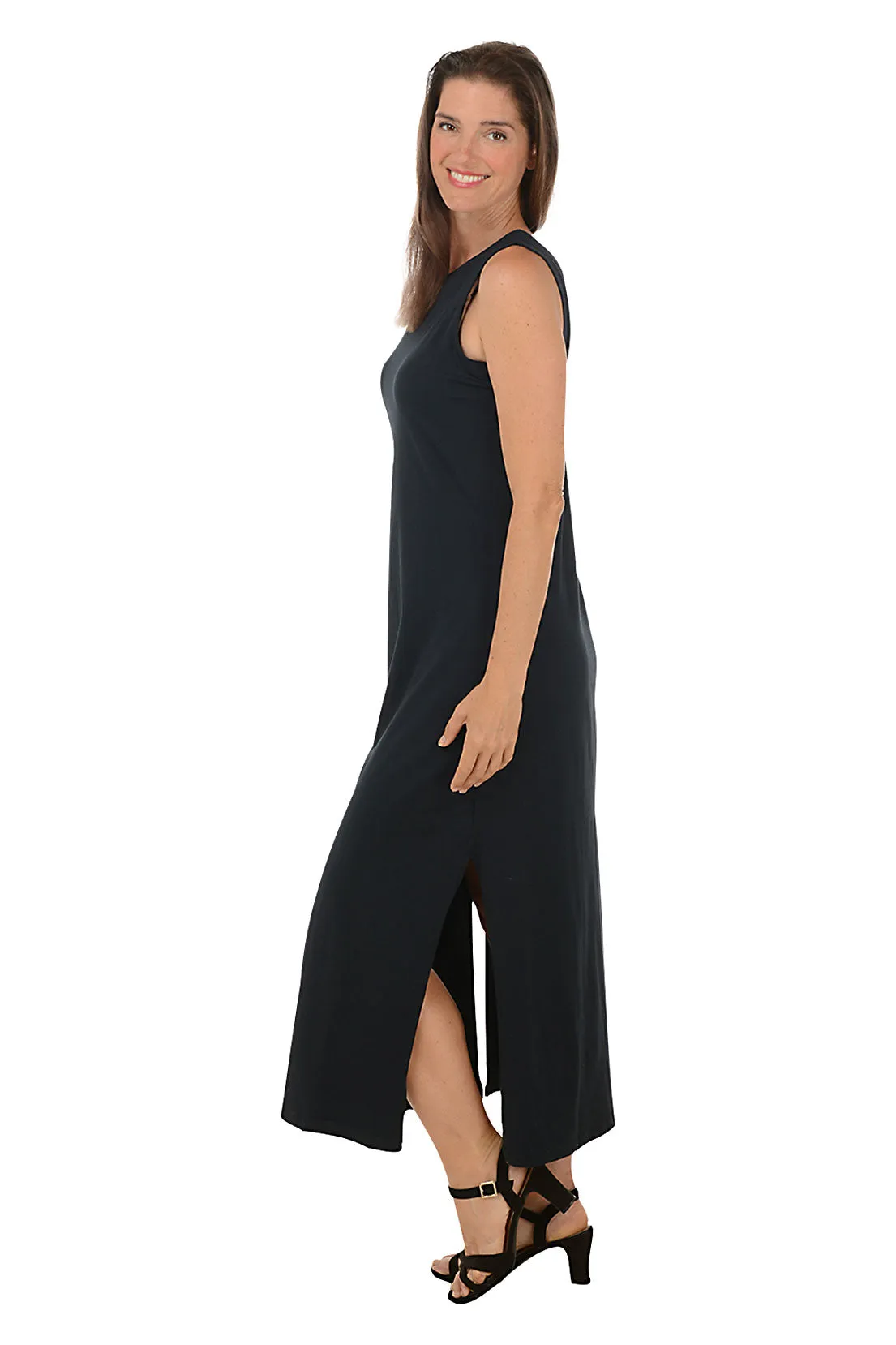 Solid Emilee Sleeveless Maxi Dress