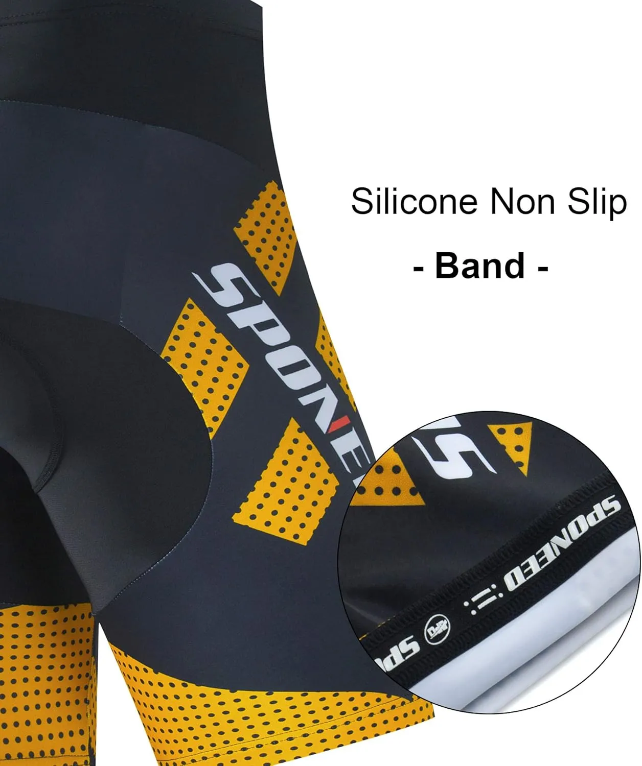 sponeed Men's Cycling Padded Shorts Men Bike Short Pants Cycle Spandex Tights Biking Wear