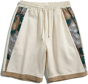 Summer Men Japanese Embroidery Shorts Men Casual Chinese Style Beach Shorts Male Boardshort