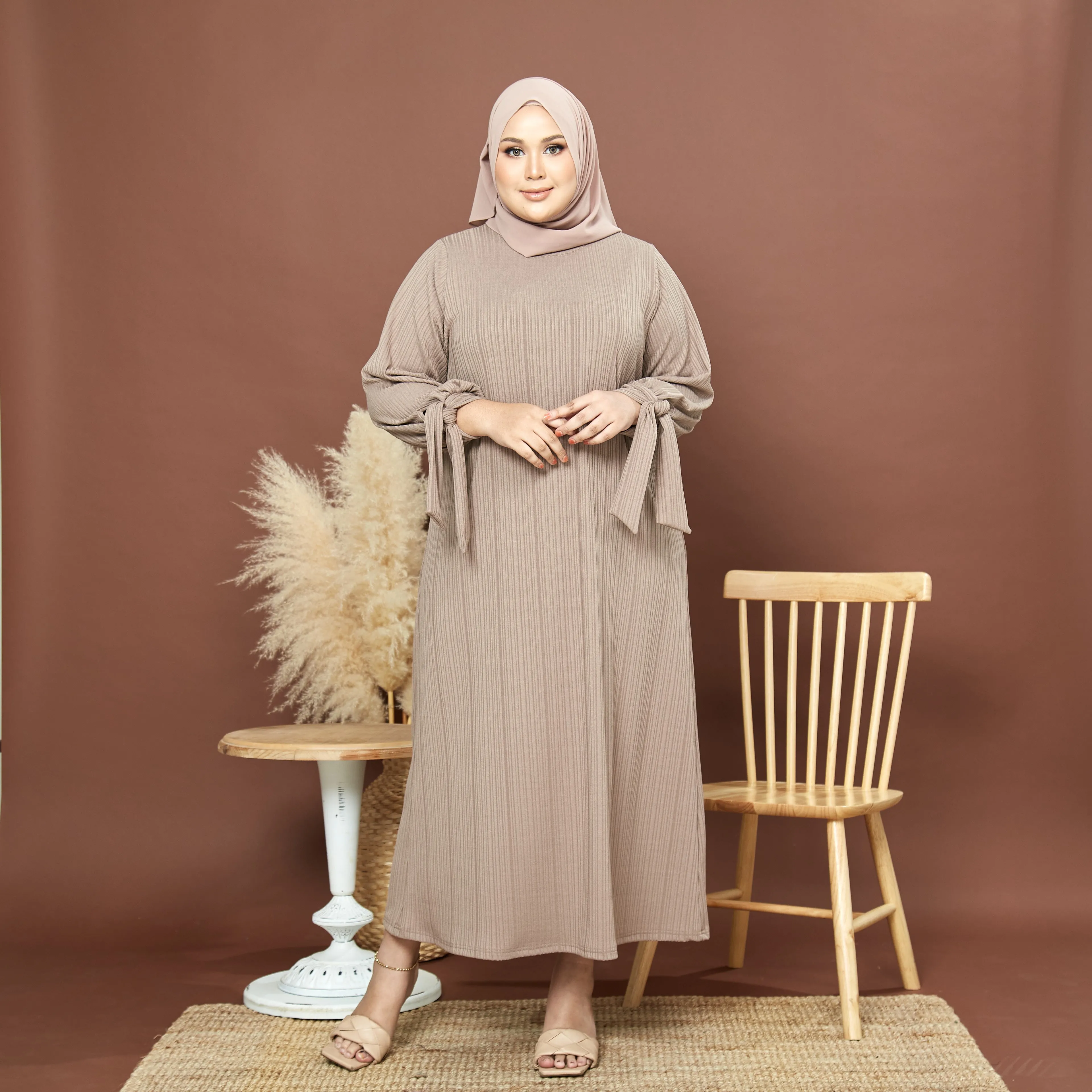 Tasnim Dress - Nude