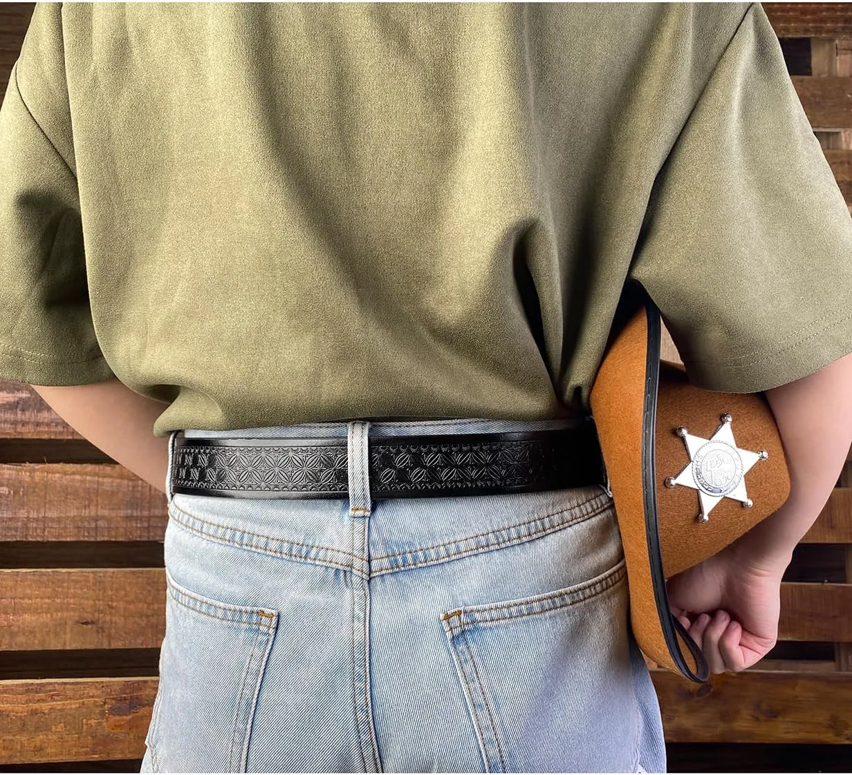 TOPACC 2 Pack Western Belts for Men Women Without Buckle Cowgirl Cowboy Belt Strap 1.5"