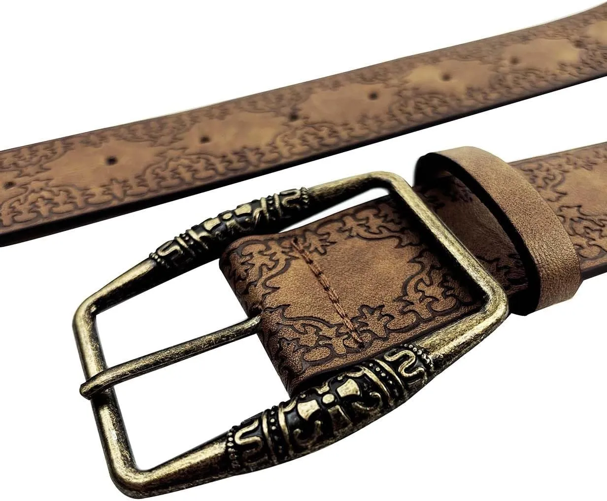 TOPACC Womens Western Belts for Jeans Cowgirl Belt with Buckle Girls Country Belt for Pants Dresses