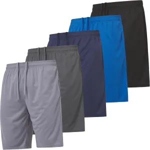 Ultra Performance 5 Pack Mens Shorts, Athletic Gym Shorts Workout Basketball Shorts for Men, SM - 5X