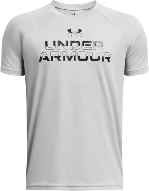 Under Armour Boys' Tech Split Wordmark Short Sleeve T Shirt