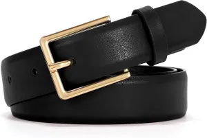 VONMELLI Belt for Women, Women's Leather Belt for Jean Dress, Fashion Ladies Belts with Rectangle Buckle