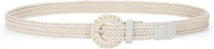 VONMELLI Braided Belt for Women, Woven Rattan Waist for Sunmmer Fashion Dress Jeans Thin Ladies Belts