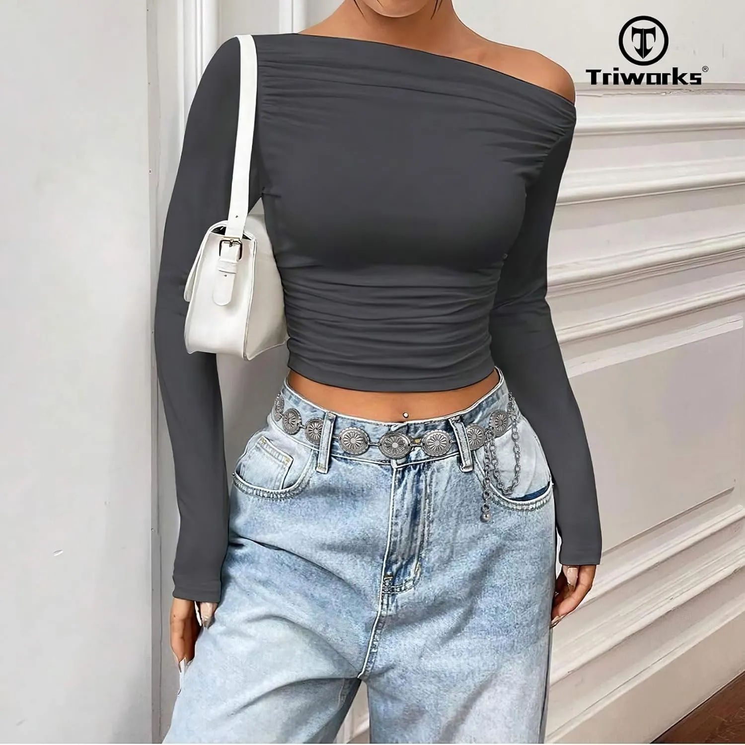 Western Metal Concho Belt for Women Western Cowgirl Chain Belts for Dresses Jeans Country Concert Outfit Belt