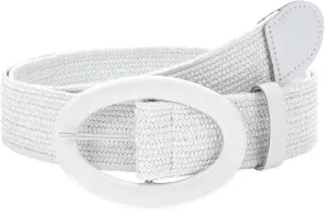 WHIPPY Women Straw Woven Elastic Stretch Waist Belt, Boho Braided Skinny Dress Belts for Women