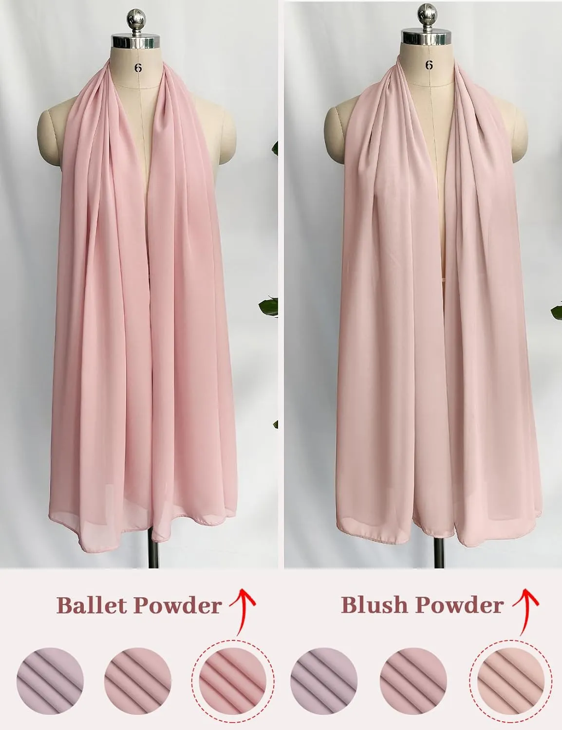 Women Chiffon Shawls and Wraps for Evening Dresses Wedding Party Travel Scarves Pashmina Bikini Cover Up