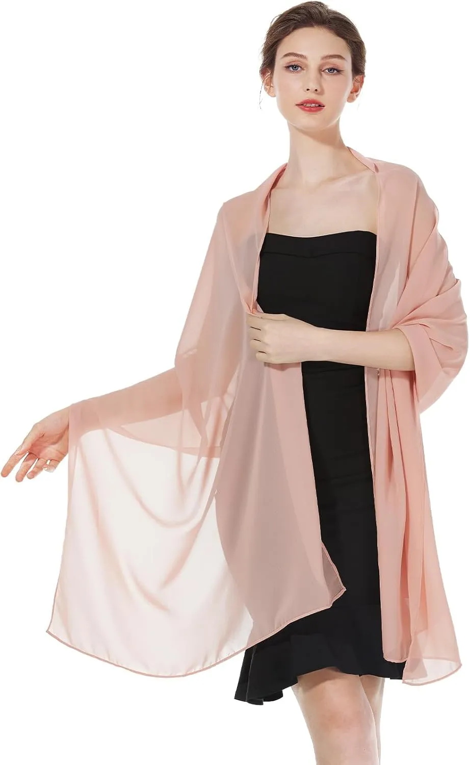 Women Chiffon Shawls and Wraps for Evening Dresses Wedding Party Travel Scarves Pashmina Bikini Cover Up