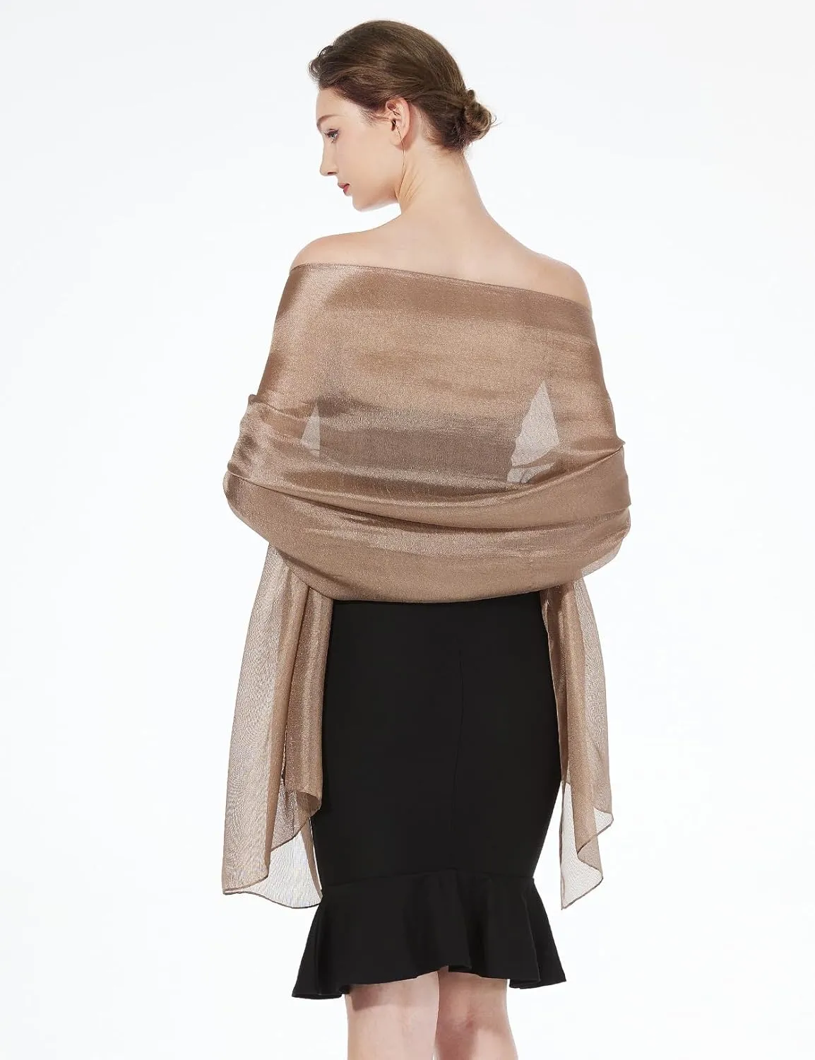 Women Chiffon Shawls Scarves Wraps for Bridal Wedding Party Evening Dress Casual Summer Travel