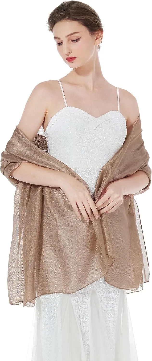 Women Chiffon Shawls Scarves Wraps for Bridal Wedding Party Evening Dress Casual Summer Travel