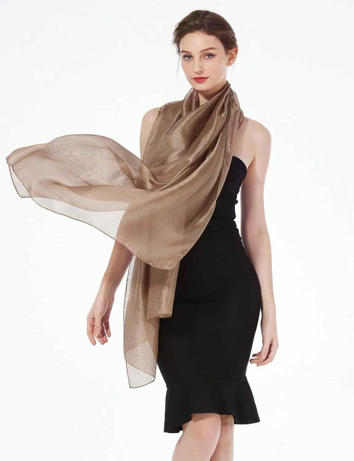 Women Chiffon Shawls Scarves Wraps for Bridal Wedding Party Evening Dress Casual Summer Travel