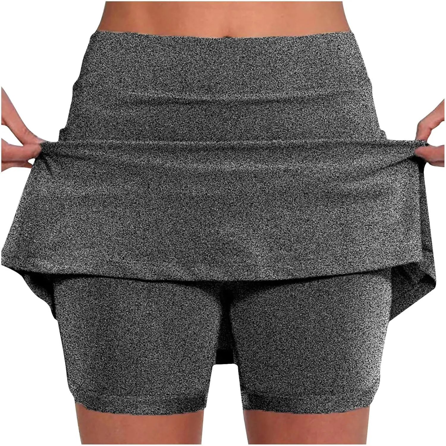 Women's High Waisted Skirt Shorts Summer Casual Sports Shorts Plus Size Bottoming Skirts Golf Tennis Skorts