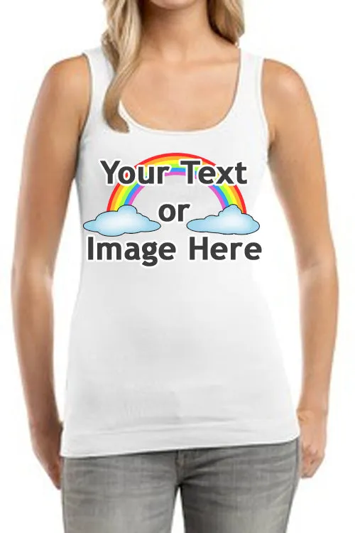 Women's Personalized Custom Ribbed Tank