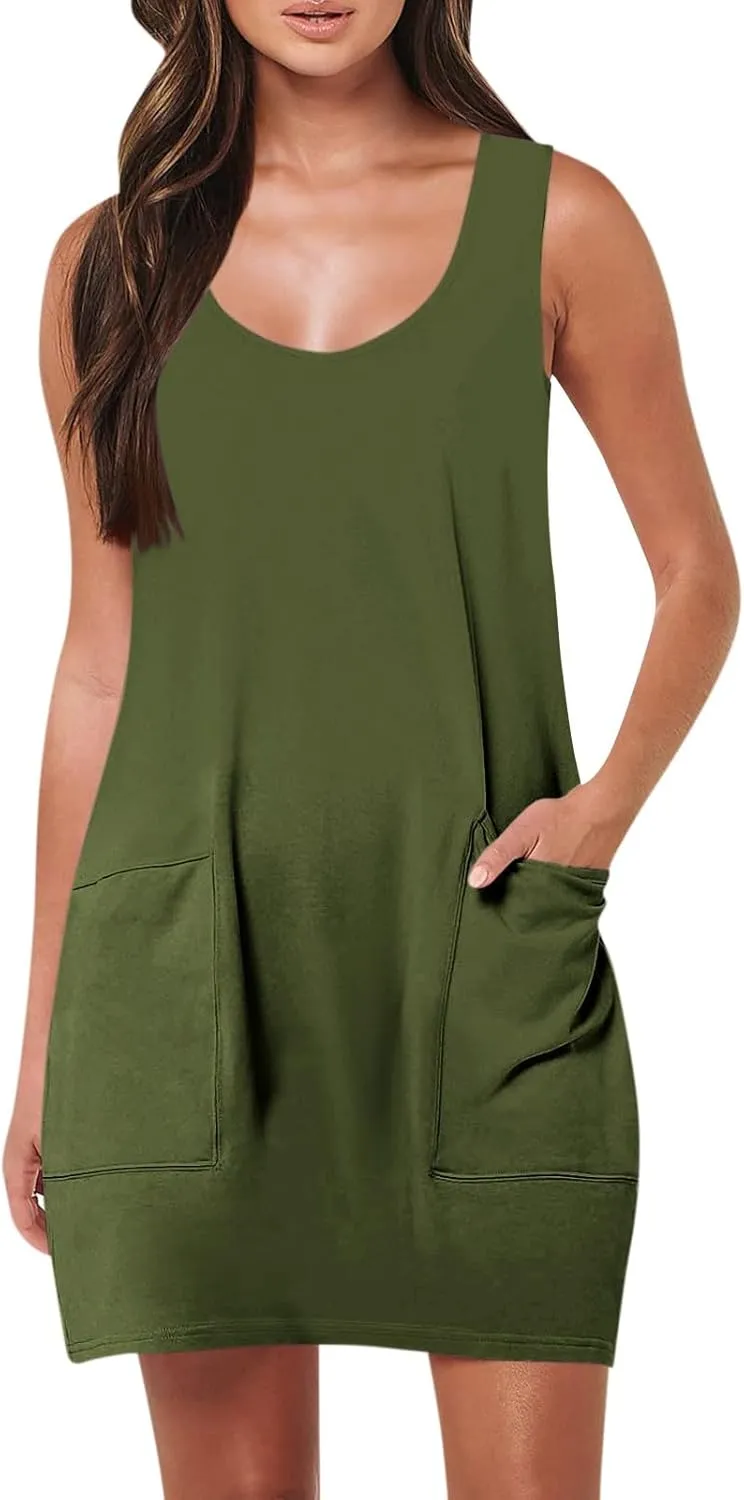 Women's Summer Dresses Casual Deep V Neck Sleeveless Floral Maxi Sundresses for Beach Vacation Sexy Flowy Wrap Dress