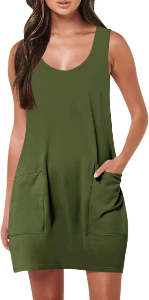Women's Summer Dresses Casual Deep V Neck Sleeveless Floral Maxi Sundresses for Beach Vacation Sexy Flowy Wrap Dress