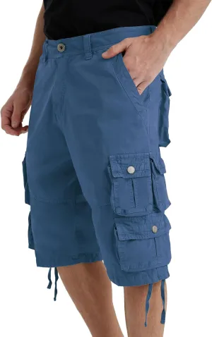 YGREYG Mens Cargo Shorts Long Capri Below The Knee Shorts 3/4 Relaxed Fit Long Shorts with Pockets
