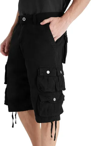 YGREYG Mens Cargo Shorts Long Capri Below The Knee Shorts 3/4 Relaxed Fit Long Shorts with Pockets