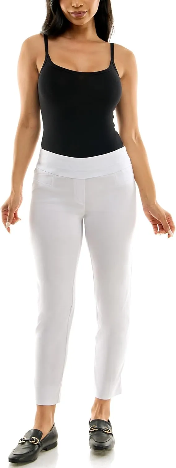 Zac & Rachel Women's Petite Pull-on Ankle Length Pants with Millennium Fabric